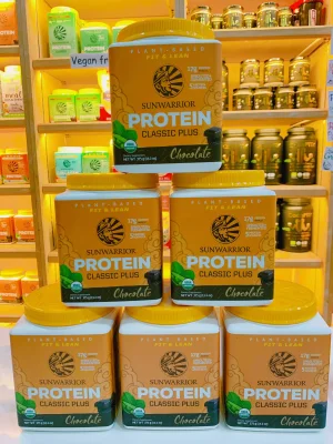 Sunwarrior Classic Plus Protein 375g โปรตีนพืช ออร์แกนิค Organic Plant Based Protein จัดส่งทันที รับประกันของแท้ 100% มีหน้าร้านสามารถให้คำปรึกษาได้