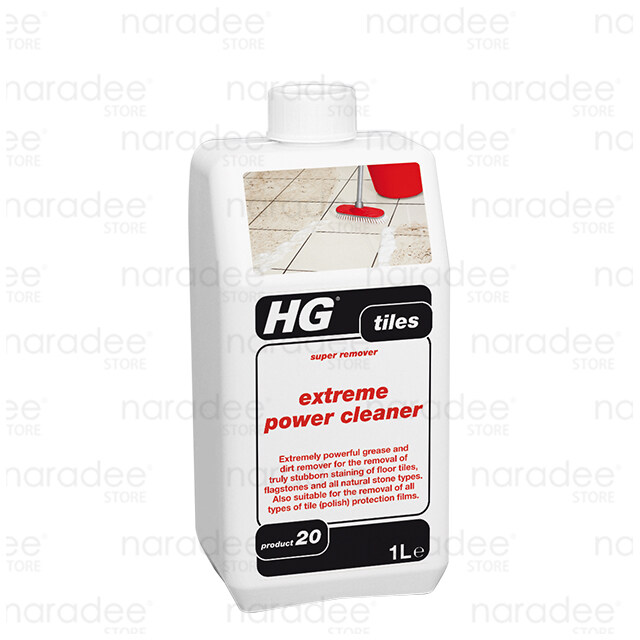 เอชจี เอ็กซ์ พาว คลีนเนอร์ (HG extreme power cleaner) ขนาด 1 ลิตร - น้ำยาขจัดคราบฝุ่นฝังแน่น ลอกแว็กซ์เก่า โดยใช้ได้กับพื้นกระเบื้องและหินธรรมชาติ