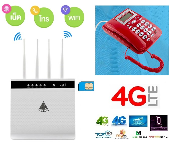 4G Volte Router With Voice Call รองรับ โทรออกรับสาย+อินเตอร์เน็ต