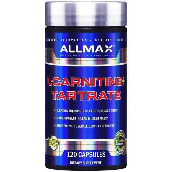ALLMAX L-carnitine+Vitamin B5 ( 120 Vegan Capsules ) แอลคาร์นิทีนผสมวิตามินบี5  แอลคาร์เนทีน 120 แคปซูล ช่วยลดไขมัน FAT BURNER แอลคาร์นีทีน