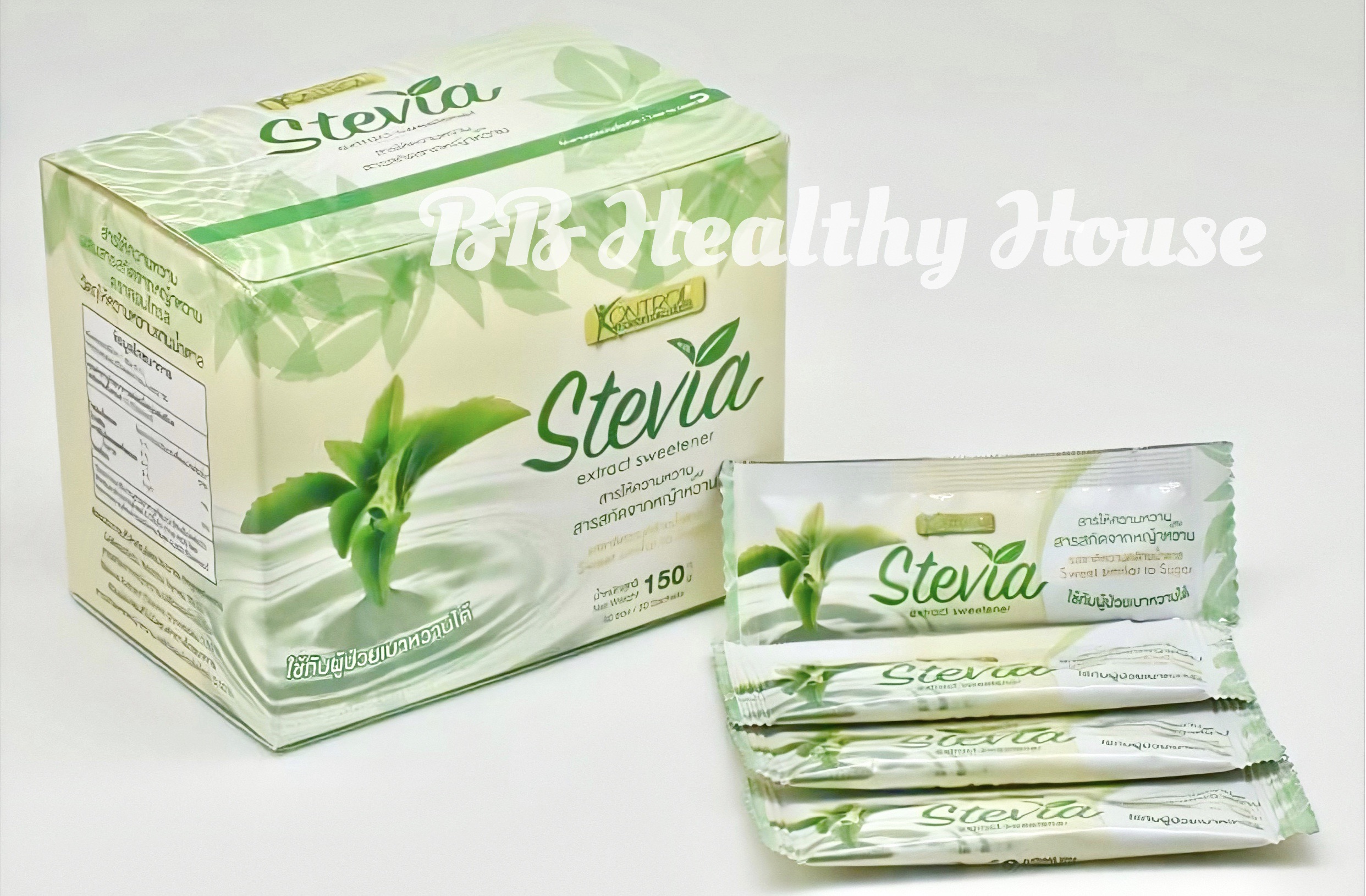 หญ้าหวาน Kontrol Stevia แบบซอง✨ สารให้ความหวาน สารสกัดจากหญ้าหวาน (1 กล่อง บรรจุ 30 ซอง)