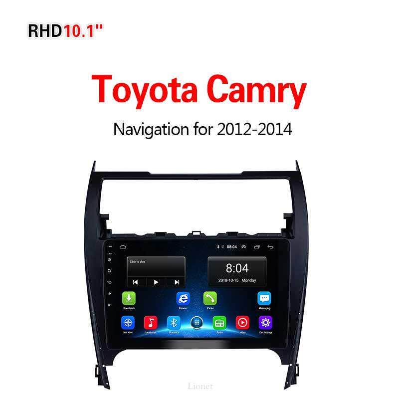 เครื่องนำทาง สำหรับรถยนต์ Toyota Camry 2012-2014 10 Inch Android 6.0 4G NET 2G/32G  แผนที่ในการนำทาง