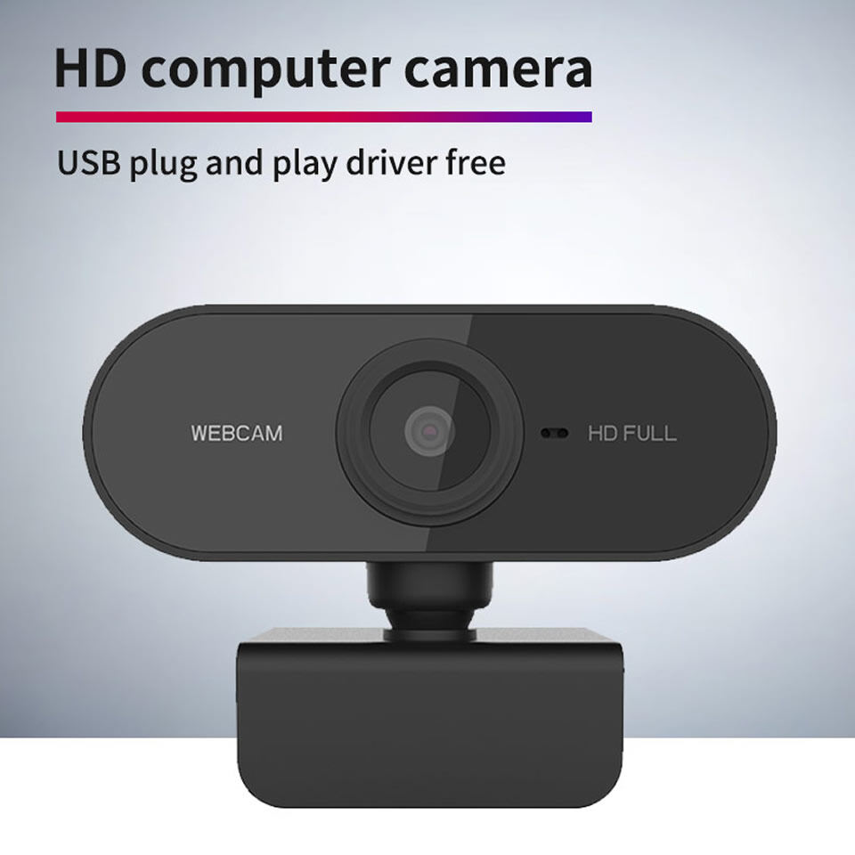 【พร้อมส่ง】กล้องเว็บแคมชัด 1080P HD Auto Focus พร้อมไมค์ในตัว คอมพิวเตอร์ กล้อง Webcam 1080p Full HD ไม่ต้องลงไดรเวอร์