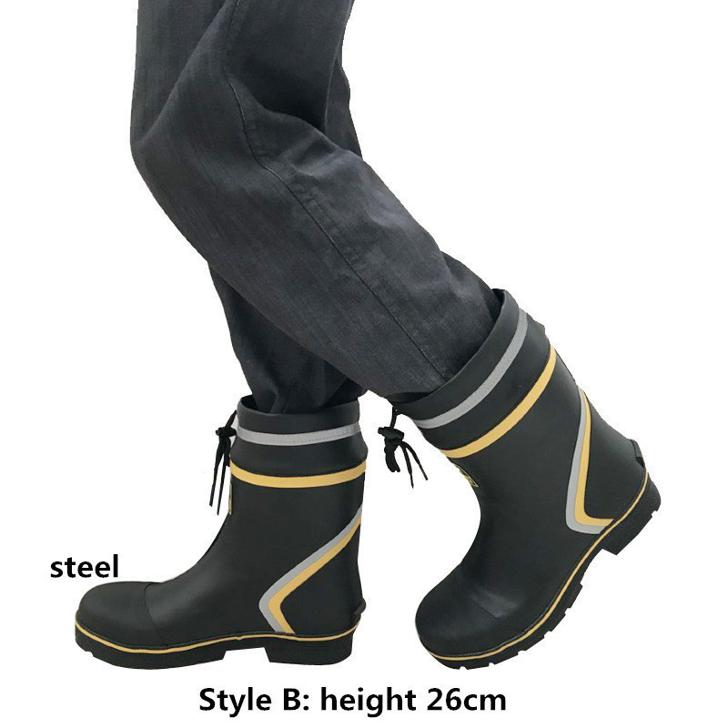 Men's Waterproof Thicker Waders Fishing Farming Safety Shoes Car Wash Work Boots 