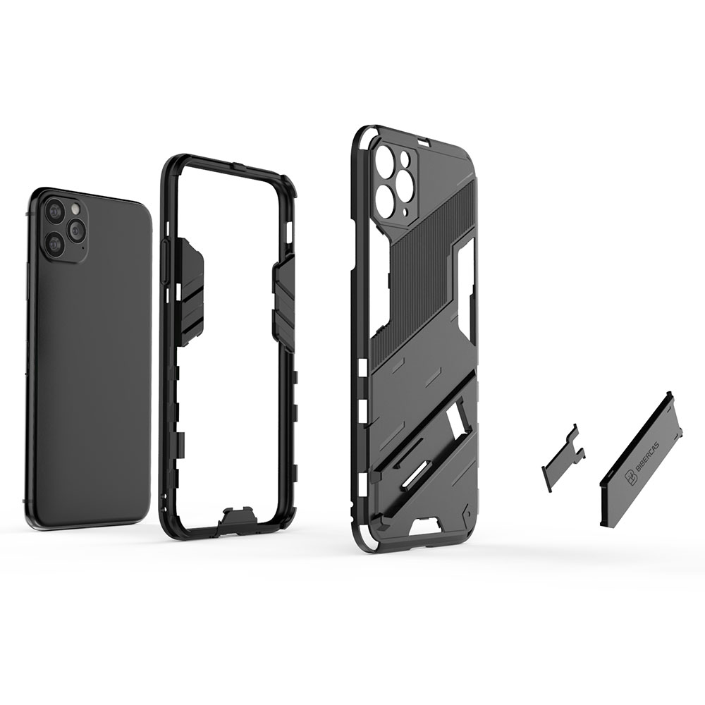 Ốp Lưng OPPO K9X Ốp Lưng Điện Thoại Punk Vỏ an toàn chống sốc kiểu kim loại TPU Full Back với giá đỡ