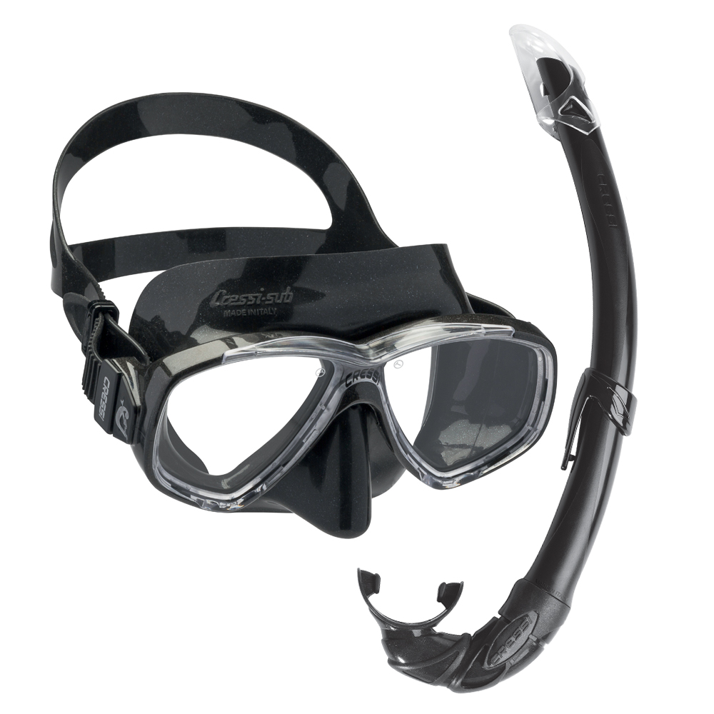 CRESSI CRESSI C/SET PERLA MARE SNORKELING AND DIVING SET ชุดอุปกรณ์ดำ ...