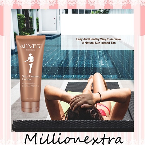 millionextra ALIVER tanning cream bronze sunscreen 125ml code067 ครีมทาผิวแทน สีบรอนซ์ ครีมทาผิวแทน