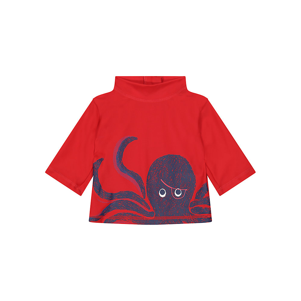 ชุดว่ายน้ำเด็กผู้ชาย Mothercare red octopus sunsafe rash vest VB455