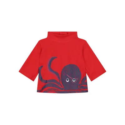 Mothercare red octopus sunsafe rash vest VB455