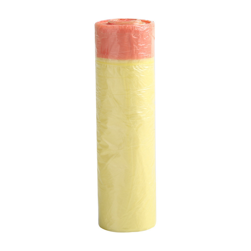 HDS022 ถุงขยะในครัวเรือนแบบใช้แล้วทิ้ง 5 ม้วนต่อแพ็ค ขนาด45 * 50 ซม. (แต่ละม้วนมี15ชิ้น ทั้งหมดได้75ชิ้น) ทุกแพ็คมีแบบหูหิ้ว1ม้วน (แต่ละม้วนมี15 ชิ้น ) สี portable yellow(1roll 15pcs) สี portable yellow(1roll 15pcs)