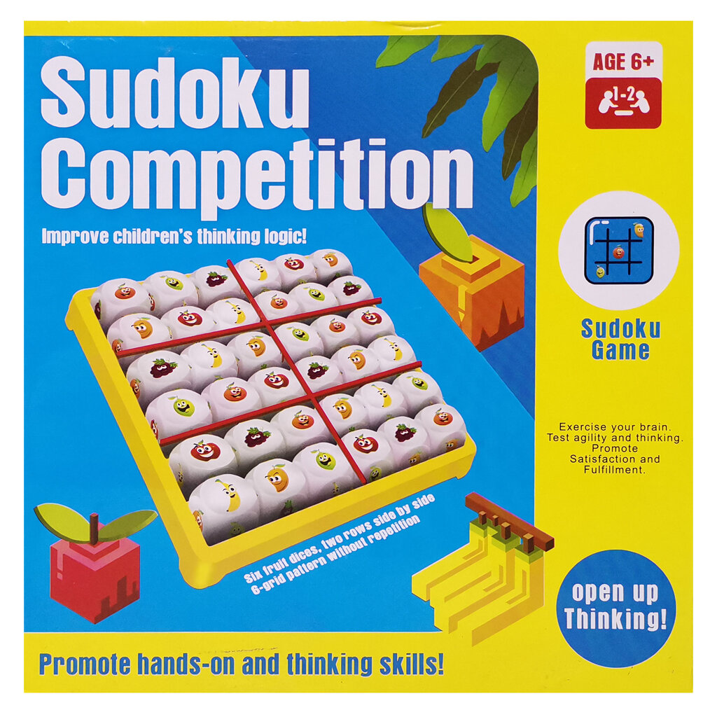 Game Puzzle Sudoku Competition Fruit 3D Creative Logic Brain Education Toy เกมปริศนาซูโดกุผลไม้ ฝึกความคิด พัฒนาIQ สมาธิ