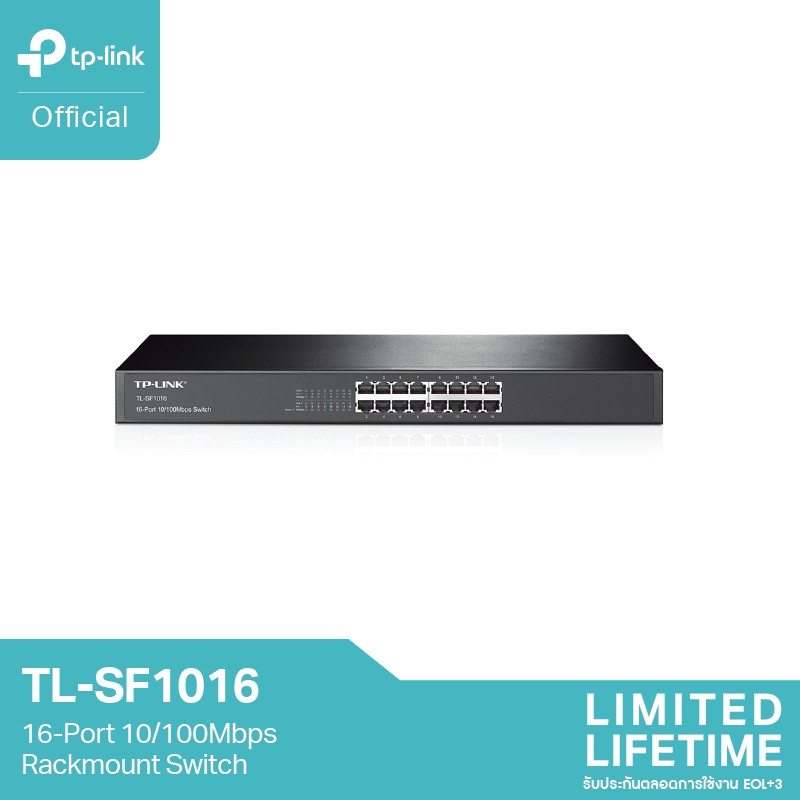 ลดราคา TP-Link TL-SF1016 16-Port 10/100Mbps Rackmount Switch #ค้นหาเพิ่มเติม เราเตอร์แบบเสียบแอร์การ์ด ตัวรับสัญญาณ WiFi ปลั๊กอัจฉริยะ