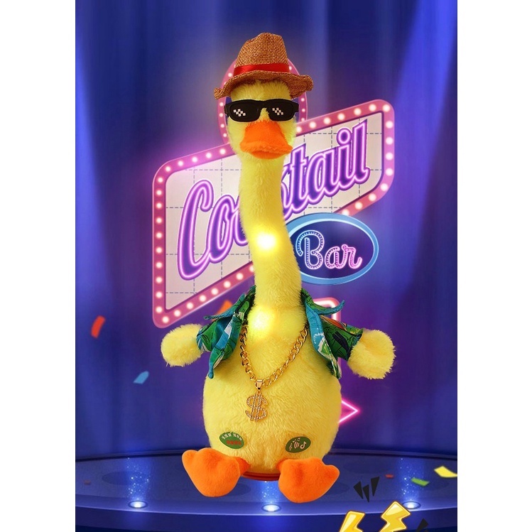 ถูกสุด มาใหม่!! The duck เป็ดเต้นได้ 120 เพลง พูดตามได้ อัดเสียงได้ ร้องเพลงได้ ตุ๊กตาเต้น ต้นกระบองเพชร กระบองเพชรเต้น