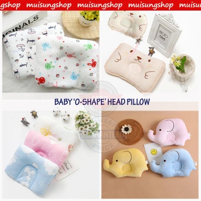 Organic Cotton Baby Pillow Infant Baby Shaping Pillow Preventing Baby Flat Head Cartoon Bear Striped Girl Boy Pillows
