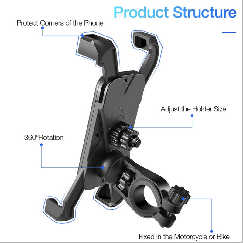 SALE กันสั่นแบบ 360 องศาหมุนปรับได้มาร์ทโฟน Mount Bracket สากลจักรยาน Holder จักรยาน Handlebar โทรศัพท์มือถือที่วางขาตั้ง โ #คำค้นหาเพิ่มเติม นิสสัน 2pcs หน้าต่างรถ USB Car Charger ซมรถยนต์ม่านบังแดด Ugreen USB Car