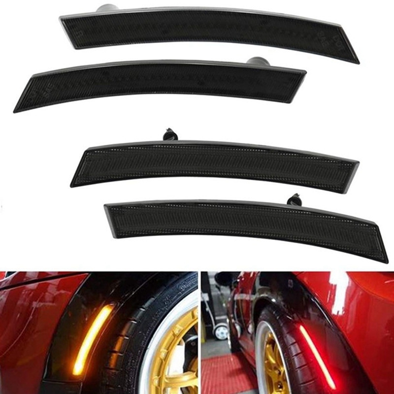 4Pcs Rear/Front Led Side Marker Light LED Panel Lamp Turn Signal Light for Mini Cooper R55 R56 R57 R58 R59 R60 R61