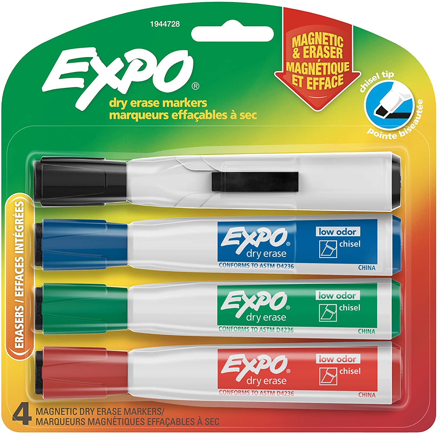 EXPO : EXP1944728* ปากกาไวท์บอร์ด Magnetic Dry Erase Markers, 4-Count ...