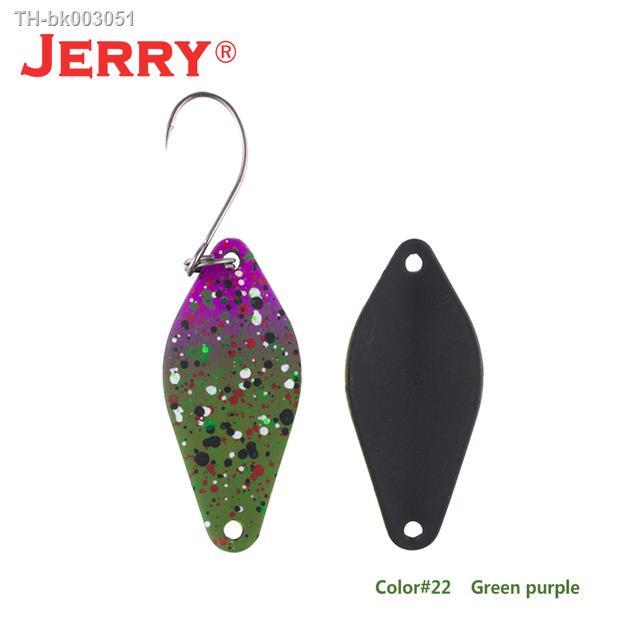 ▭♝ Jerry 2.5g High Quality Trout Lures Mini Brass Fishing Spoons Freshwater  Bait Spinner Bait Pesca Flowers Baubles Single Hooks