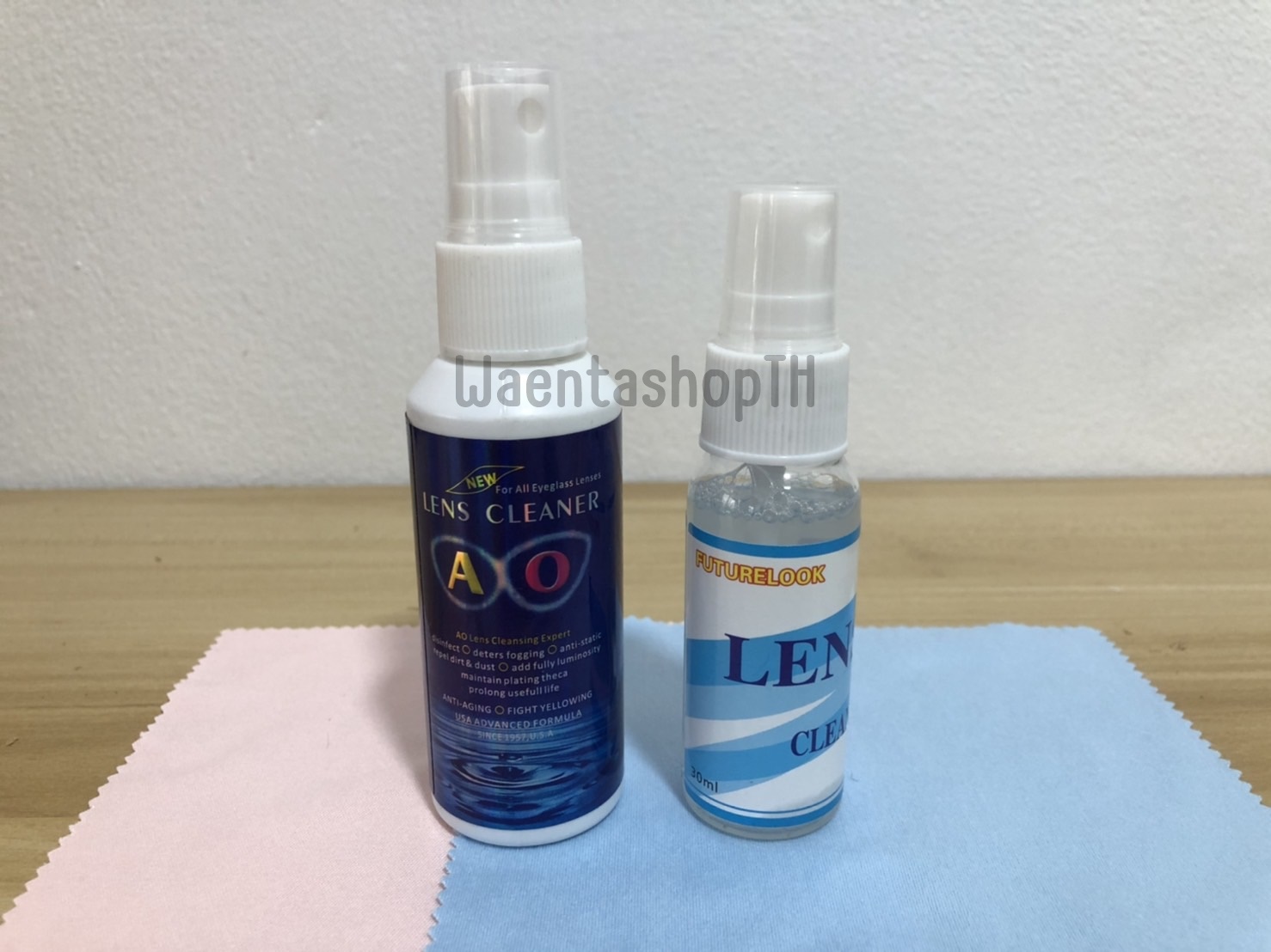 น้ำยาเช็ดเลนส์ LENS CLEANER AO 60ml 30ml แถมผ้าเช็ดเลนส์ Lazada.co.th