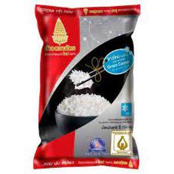 ข้าวตราฉัตร ข้าวหอมมะลิใหม่ 100% 5 กิโลกรัม จำนวน 3 ถุง l Royal Umbrella 100% New Crop Jasmine Rice 5 kg (3 bags)