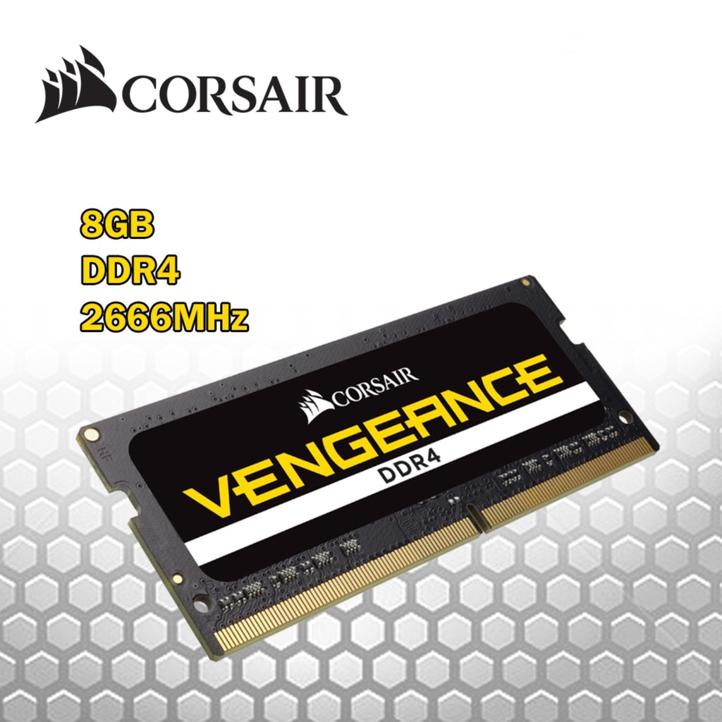 โปรโมชั่น 8GB (8GBx1) DDR4/2666 RAM NOTEBOOK (แรมโน้ตบุ๊ค)  VENGEANCE (CMSX8GX4M1A2666C18) Warranty LT ราคาถูก แรมคอมพิวเตอร์ แรมคอมพิวเตอร์8g แรมคอมพิวเตอร์pc แรมคอม 16gb