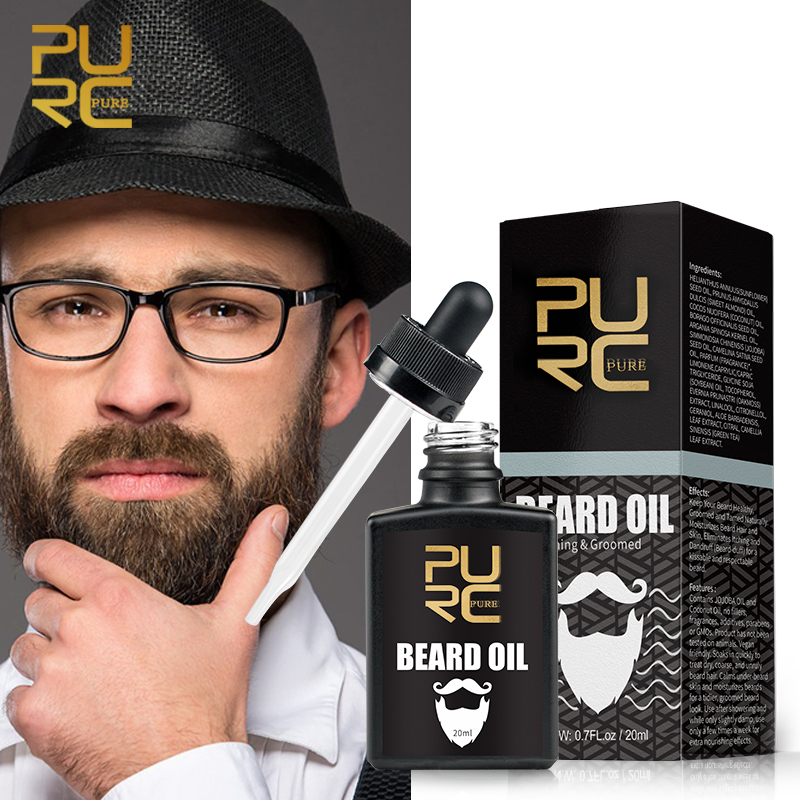 น้ำมันหนวด น้ำมันเครา ดูแลหนวด ป้องการหนวดร่วง ลดอาการคันและรังแค 2020 New PURC Beard Oil Nourishing & Groomed Moisturizes Beard Eliminates Itching and Anti-Dandruff Beard Oil