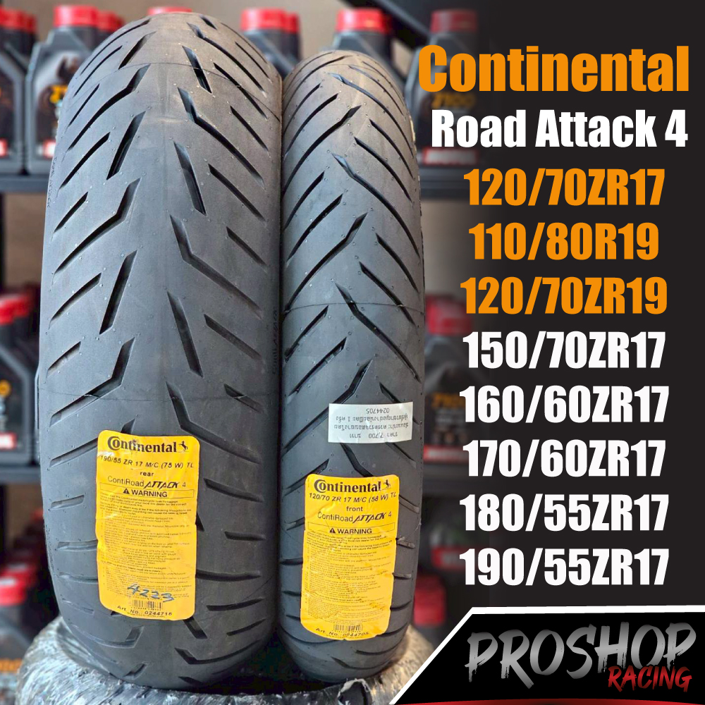 [💥Miễn phí vận chuyển💥Lốp Continental Road Attack 4 kích thước 120/160/180/190, mâm 17 cho R1200GS Tiger1200 R9T Multistrada]