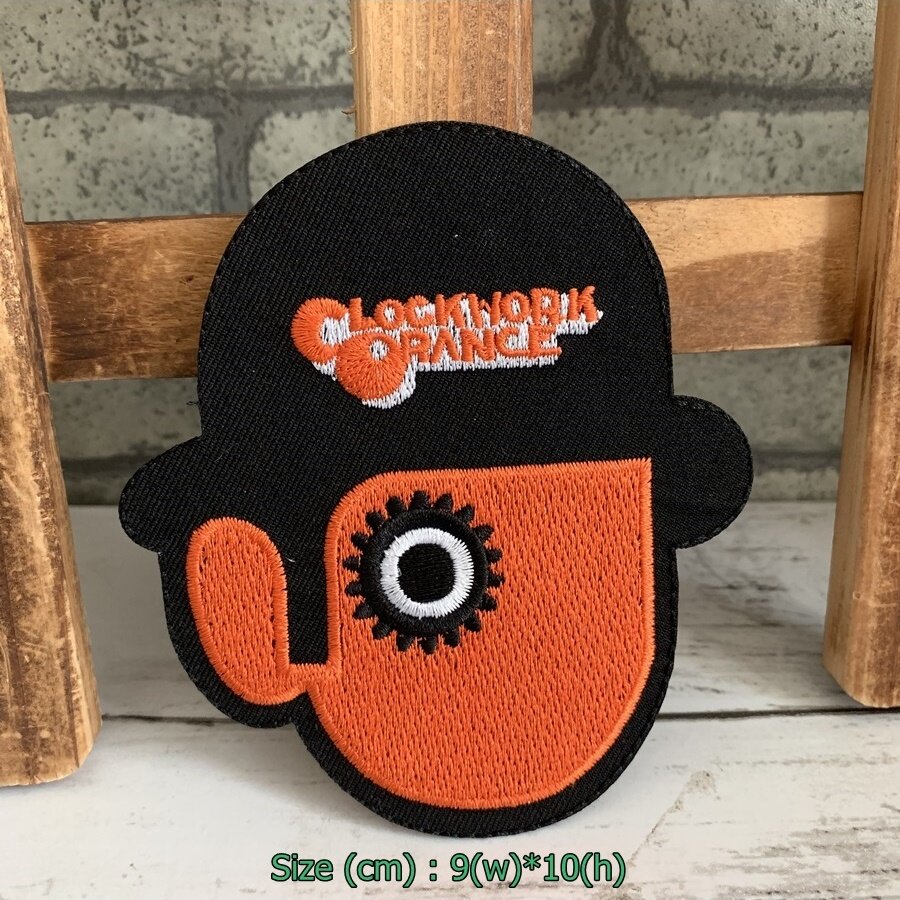 Clockwork Orange ตัวรีดติดเสื้อ อาร์มรีด อาร์มปัก ตกแต่งเสื้อผ้า หมวก กระเป๋า แจ๊คเก็ตยีนส์ Movie Embroidered Iron on Patch