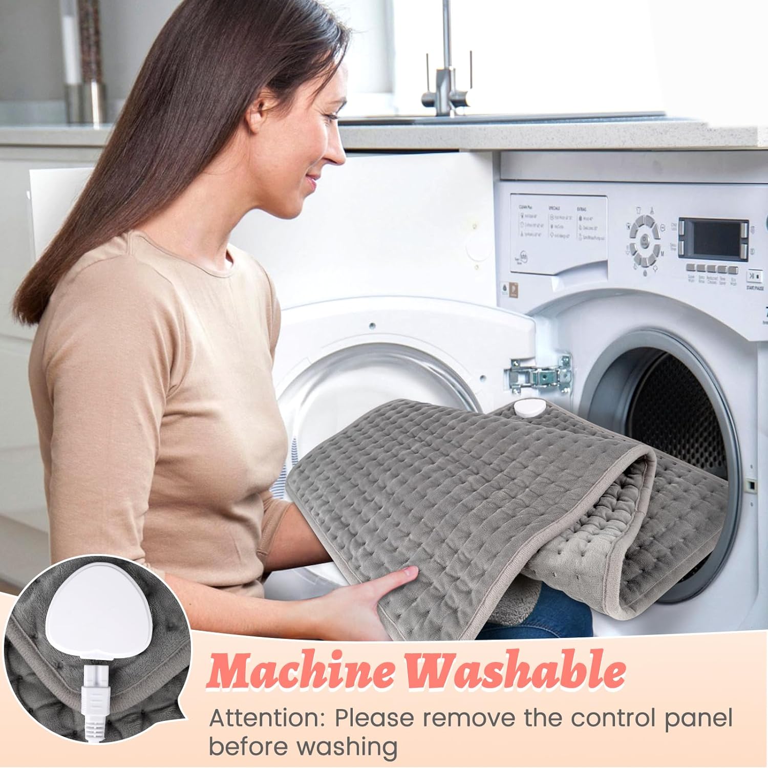 58*29Cm miếng sưởi ấm chạy điện Chăn Nước Nóng Mat Pad Hẹn Giờ 9 Nhiệt Độ Vật Lý Trị Liệu Nóng Lên Pad Cho cổ vai Trở Lại Cột Sống đau chân Relief