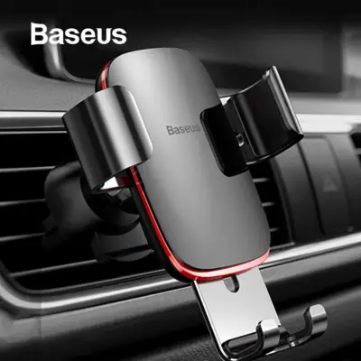 Baseus Universal Car Phone Holder For iPhone X XS Max Samsung Huawei Car Air Vent Mount Holder Metal Gravity Mobile Phone Holder