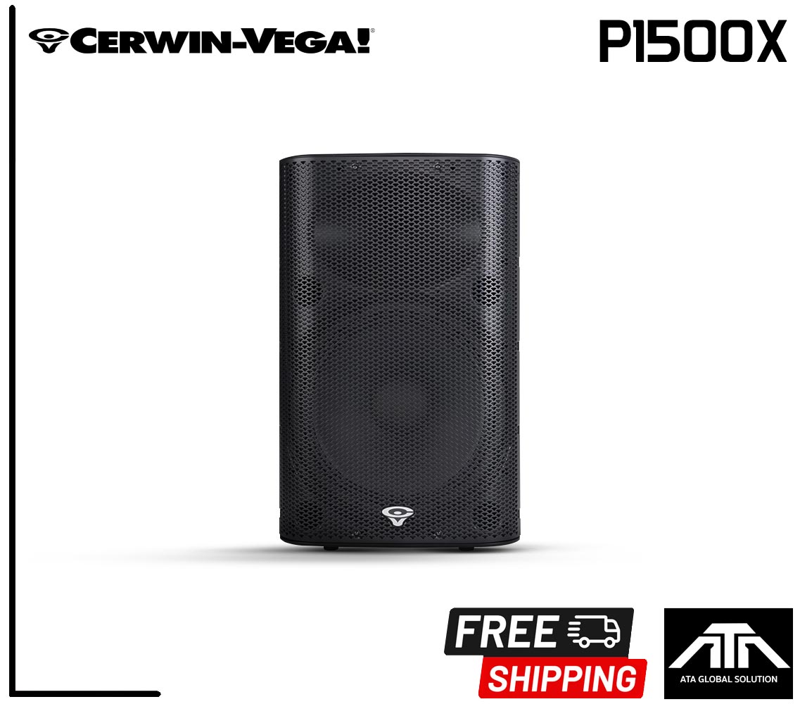 ราคาต่อ 1 ตู้ ตู้ลำโพง Cerwin Vega P1500x 15 นิ้ว 2 ทาง 1500 วัตต์ มีแอมป์ในตัว คลาส D Cerwin