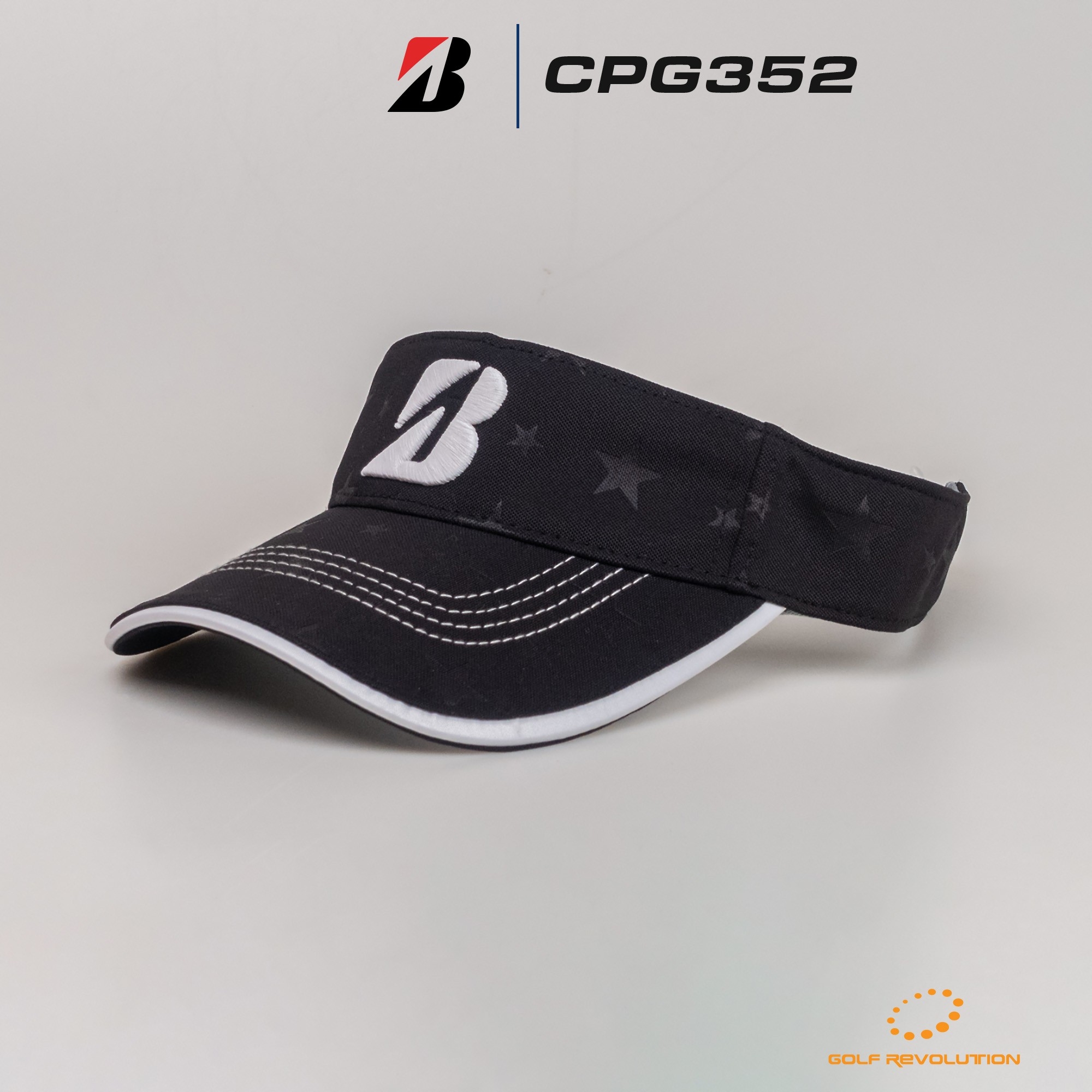 Casquette De Golf Bridgestone HAG25A - Homme, Taille Réglable 56-59cm - Blanc, Matière Polyester