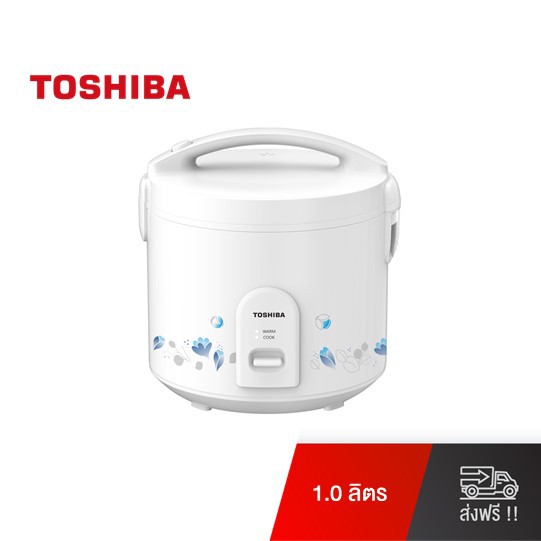 Toshiba หม้อหุงข้าวอุ่นทิพย์ รุ่น RC-T10JH(W) 1.0ลิตร สีขาว