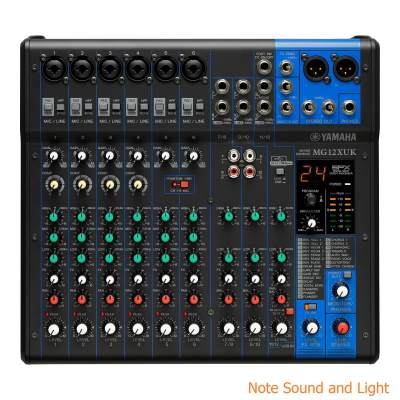 ดูภาพ MG12XUK Yamaha Mixer ขนาด 12 ช่อง เอฟเฟค USB ( สำหรับงาน กลางแจ้ง แสดงสด สตูดิโอ ติดตั้ง บันทึกเสียง ) <br/>เพิ่มเติม MG12XUK Yamaha Mixer ขนาด 12 ช่อง เอฟเฟค USB ( สำหรับงาน กลางแจ้ง แสดงสด สตูดิโอ ติดตั้ง บันทึกเสียง )