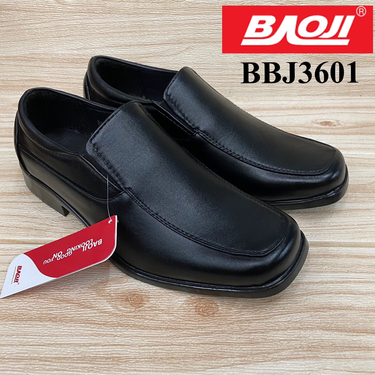 รองเท้าคัดชูหนังสีดำ Baoji BBJ 3601 (36-41)