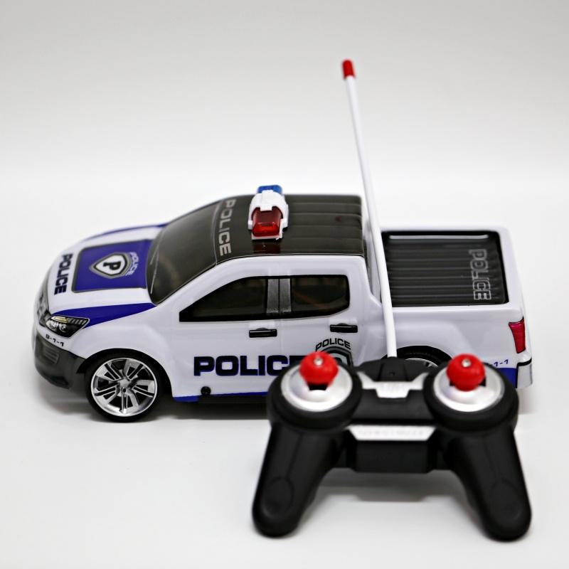 GM REMOTE CONTROL CAR (MOXIE WHITE/BLUE) รถกระบะตำรวจบังคับ