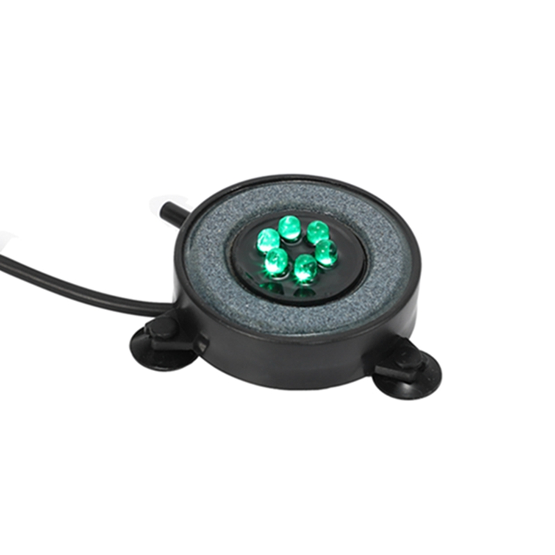 Led Aquarium Air Bubble Light Fish Tank Air Curtain Bubble Stone Disk ...