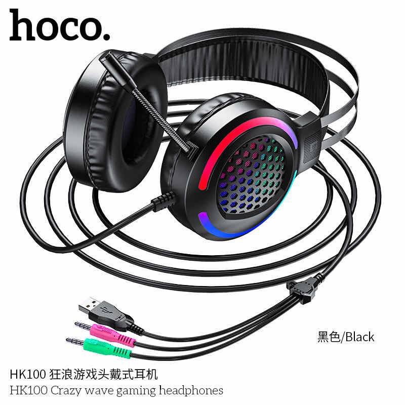 โปรโมชั่น HK100 แบบพกพาสายหูฟังเล่นเกม Over-ear สเตอริโอเพลงกีฬาชุดหูฟังพร้อมไมโครโฟน (แท้100%) ราคาถูก ไมโครโฟน ไมโครโฟนไร้สาย ไมโครโฟนบลูทูธ ไมโครโฟนลำโพง
