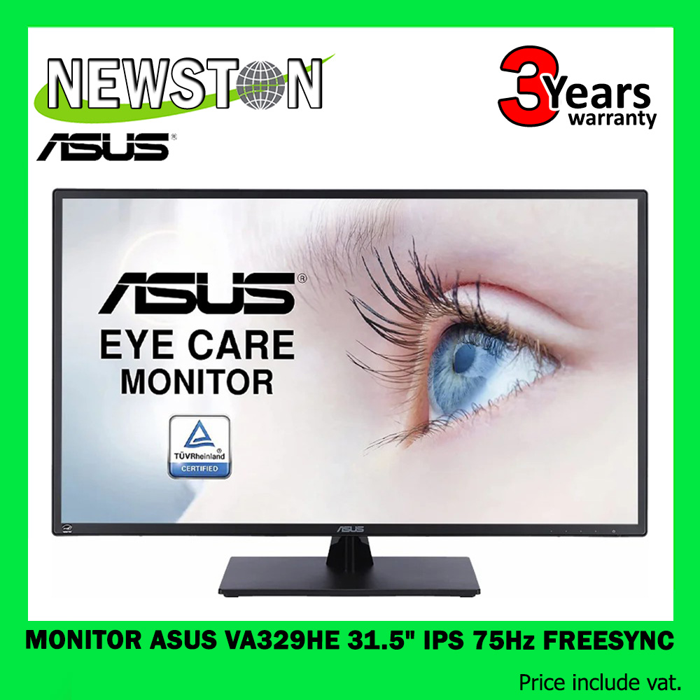 MONITOR (จอมอนิเตอร์) ASUS VA329HE 31.5" IPS 75Hz FREESYNC Lazada.co.th
