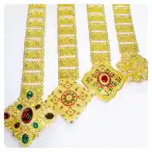 ภาพขนาดย่อของภาพหน้าปกสินค้าVintage jewelry jewelry Thai Thai dress belt ladies belt color belt gold belt Gold Belt Roma s nego slimming Lahore จากร้าน Vintage jewelry บน Lazada ภาพที่ 7