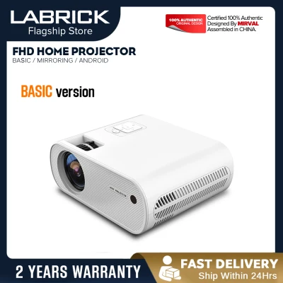 LABRICK Y6 Portable Mini LED Projector Android Smart System WiFi Wireless Mirroring Screen for Phone 1080P Home Theater LCD 4K Movie Video Projectors