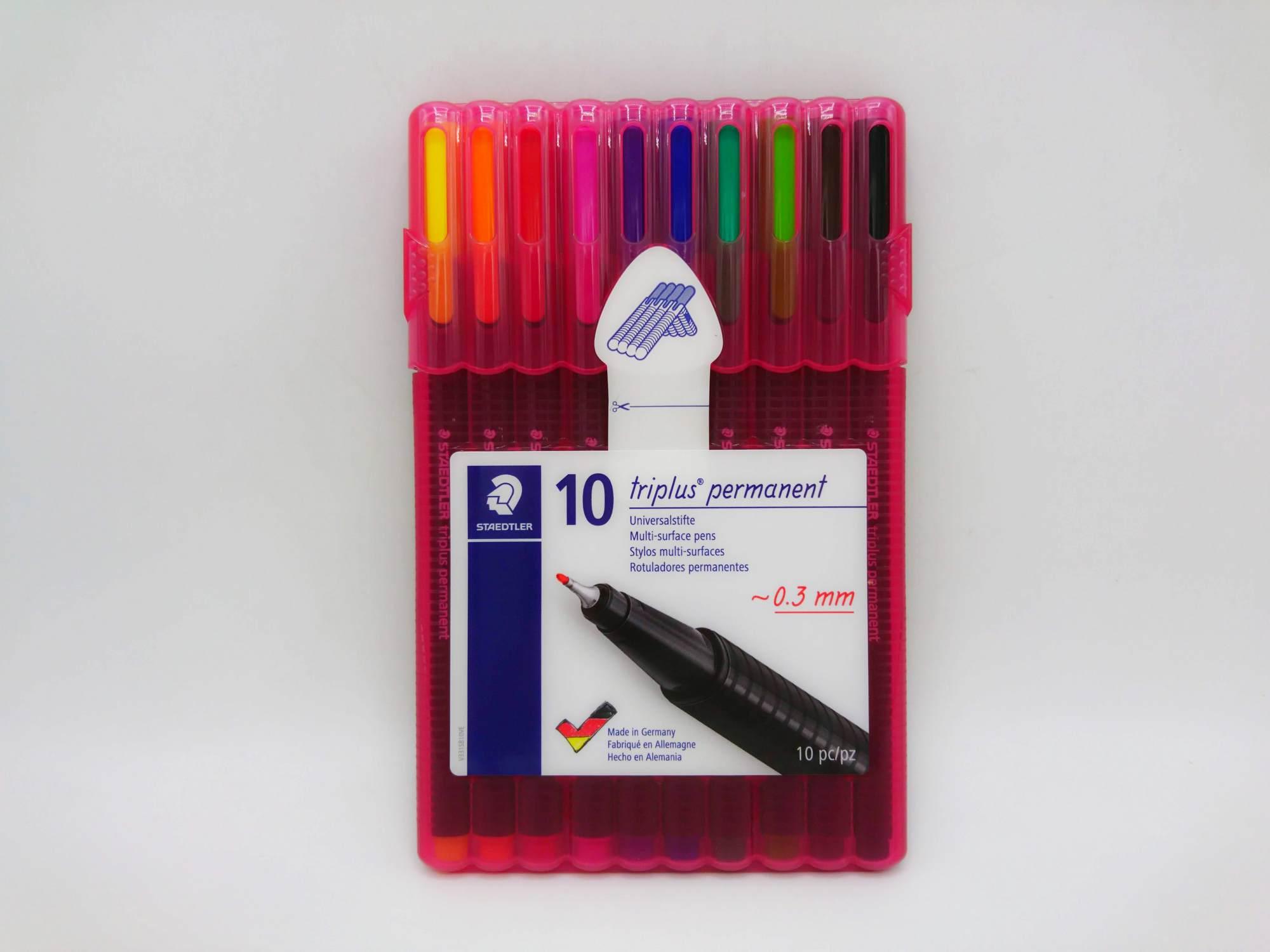 ชุดปากกา Staedtler Triplus Permanent แพ็ค 10 สี