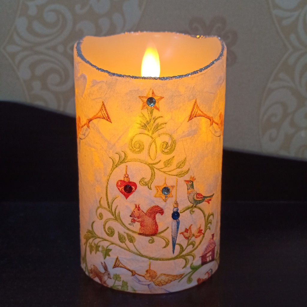 Hot Sale เทียน LED ลาย christmas tree| Christmas gift | ของขวัญปีใหม่ ของขวัญคริสมาสต์ ราคาถูก เทียนหอม เทียนหอมคริสมาส
