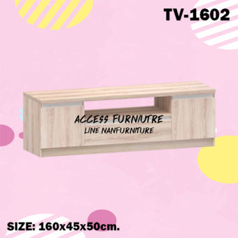 Access Furniture.ชั้นวางทีวี 160 ซม.รุ่นTV-1602 สีโซลิด/ขาว