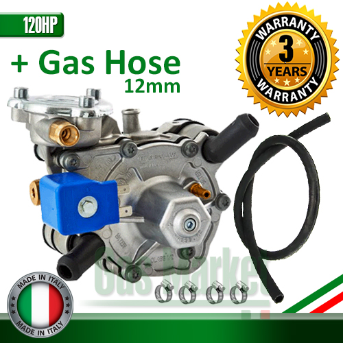 Tomasetto AT09 Alaska + Gas Hose 12mm – หม้อต้มแก๊สระบบหัวฉีด LPG 4 สูบ Tomasetto At 09 Alaska แถมท่อแก๊ส 12 มิล 1 เมตร