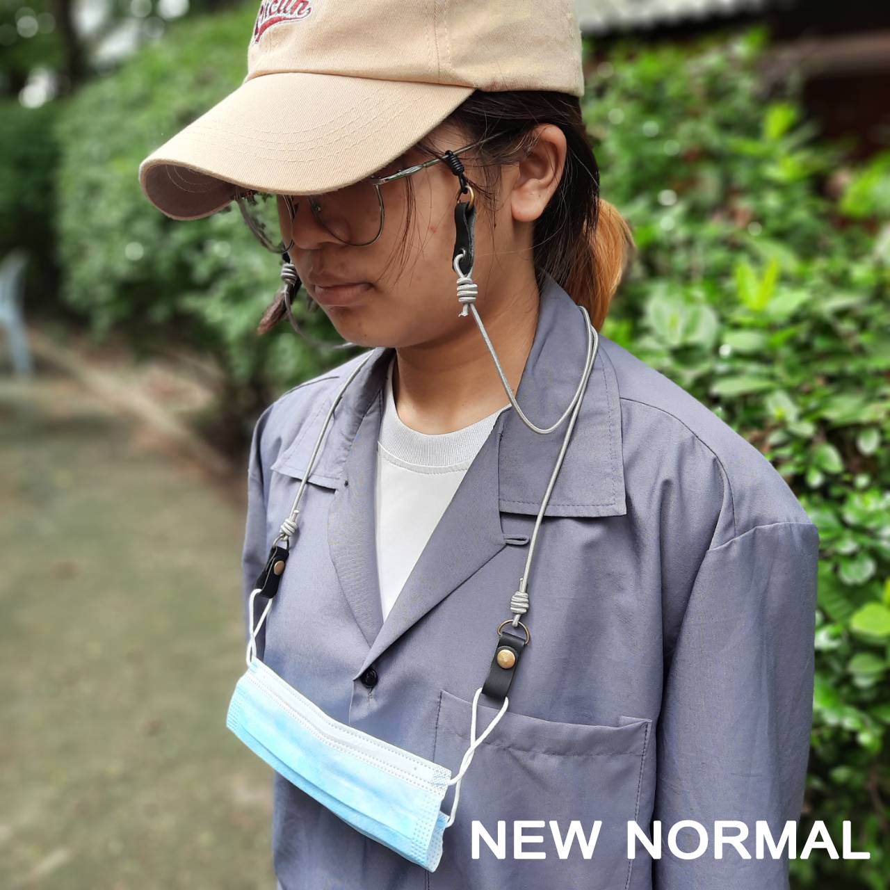 สายคล้องแว่น สายคล้องแมสในเส้นเดียวกัน