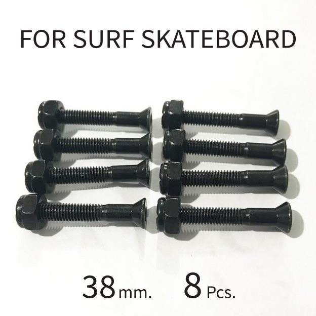 【พร้อมส่ง】 น็อตขนาด 38mm. สำหรับ SURF SKATEBOARD 1 set= 8 ชิ้น
