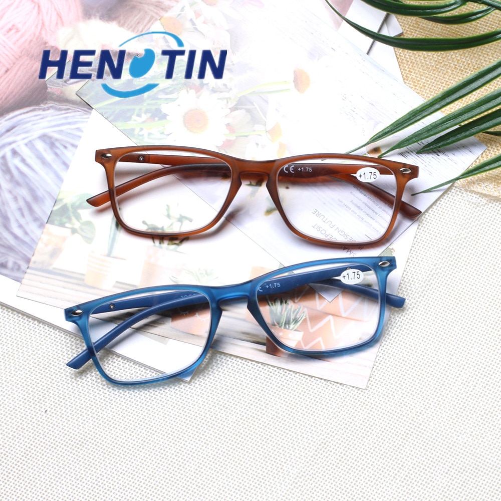 Henotin Reading Glasses Durable Men and Women Metal Hinge Plastic
