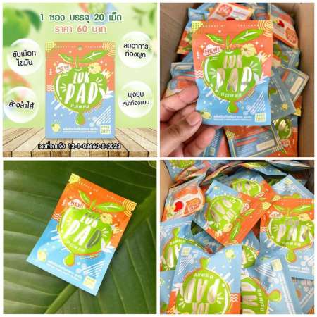 LUK PAD by Clean Herb [แพ็คเกจใหม่] Clean Detox ดีท๊อกซ์ ลูกปัด สมุนไพร ดีท็อกผลิตจากธรรมชาติ เซ็ต 8 ซอง ( 20 เม็ด / ซอง )