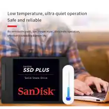 ภาพขนาดย่อของภาพหน้าปกสินค้าSanDisk SSD PLUS 3D NAND 2.5" SATA Solid State Drive Max. 560MB/s ((120G/240G/480G/960G) เหมาะสำหรับโน๊ตบุ๊คและเดสก์ท็อป1-3 วัน รับประกัน 3 ปี จากร้าน Woof บน Lazada ภาพที่ 10
